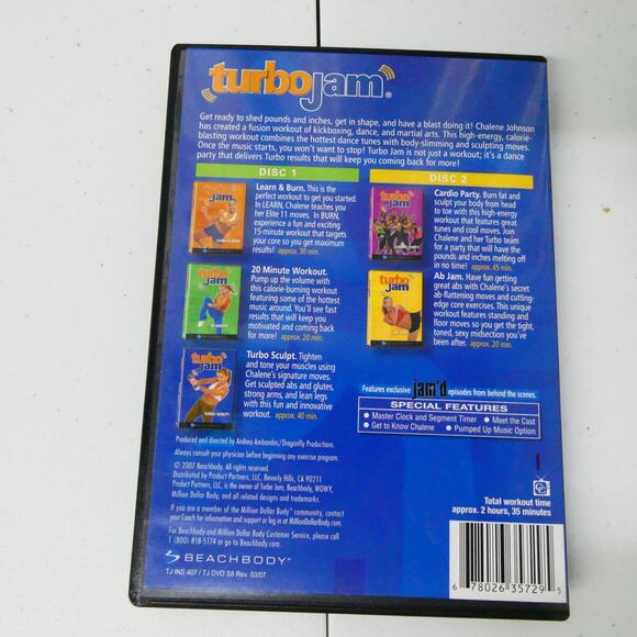 Turbo Jam Bundle Beachbody DVD's Guide book Weight loose Active at home workout - Picture 4 of 9